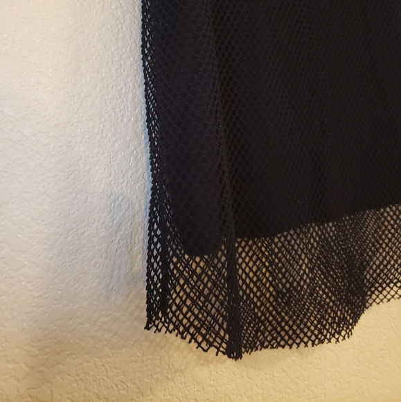 Vans Halter Black Mesh Tank Top Medium - Picture 3 of 4